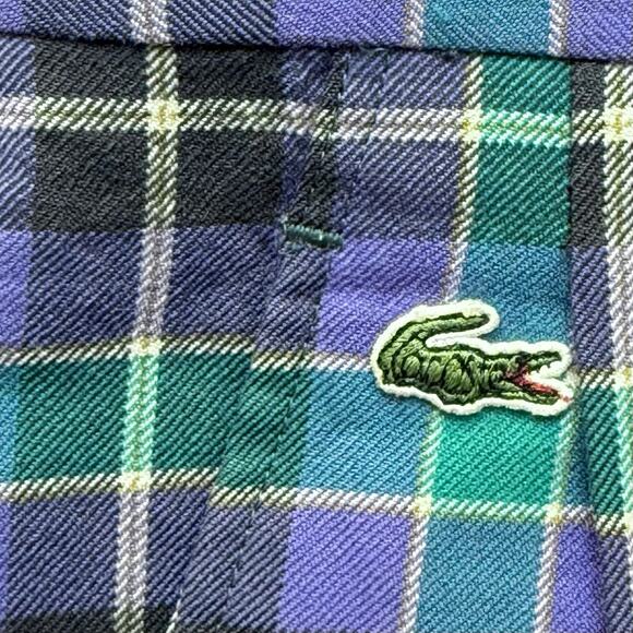 Vtg 80s 90s Lacoste Plaid Golf Pants Old Money Preppy Academia 100% Wool Japan - Picture 2 of 7